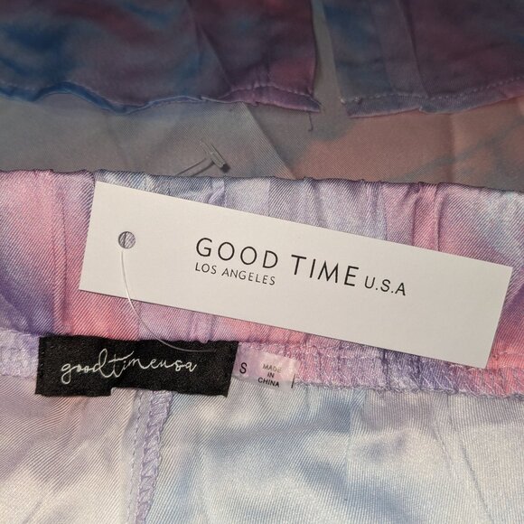 GOOD TIME USA Pastel Colors Pajama Top and Shorts Set Style 26289-S-XL NWT - Picture 8 of 8